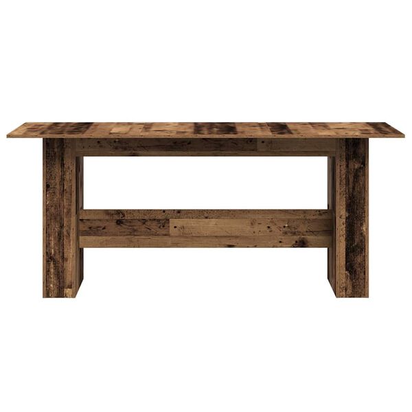 vidaXL Τραπέζι τραπεζαρίας Παλιό ξύλο 180x90x76 cm Ξύλινη κατασκευή