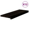 vidaXL &Pi;έ&lambda;&mu;&alpha;&tau;&alpha; &Sigma;&kappa;ά&lambda;&alpha;&sigmaf; 12 &tau;&epsilon;&mu;ά&chi;&iota;&alpha; &Sigma;&kappa;&omicron;ύ&rho;&omicron; &kappa;&alpha;&phi;έ 70x25x2 cm