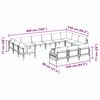 vidaXL Σετ Καναπέ Κήπου 14 pcs Ανθρακί Ατσάλι