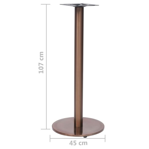 vidaXL Πόδι Τραπεζιού Bistro Χρυσό Ø45x107 εκ. από Ανοξείδωτο Ατσάλι