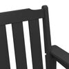 vidaXL Παγκάκι κήπου με μαξιλάρι Μαύρο 120 x 59 x 88 εκ HDPE