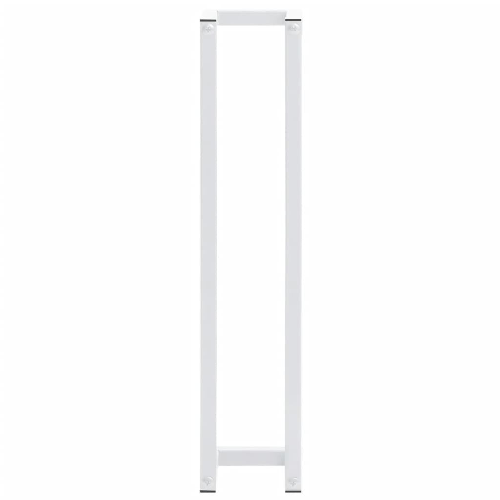 vidaXL Βάση για Πετσέτες Επιτοίχια Λευκή 12,5 x 12,5 x 60 εκ. Ατσάλινη