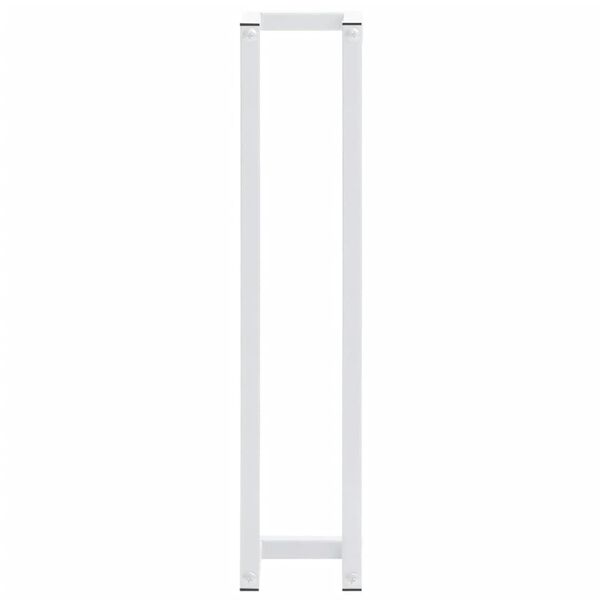 vidaXL Βάση για Πετσέτες Επιτοίχια Λευκή 12,5 x 12,5 x 60 εκ. Ατσάλινη