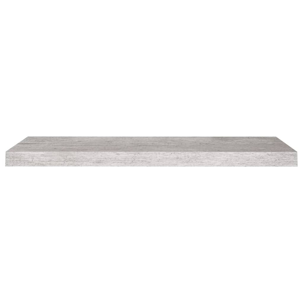 vidaXL Ράφια Τοίχου 2 τεμ. Γκρι Σκυροδέματος 80x23,5x3,8 εκ. MDF