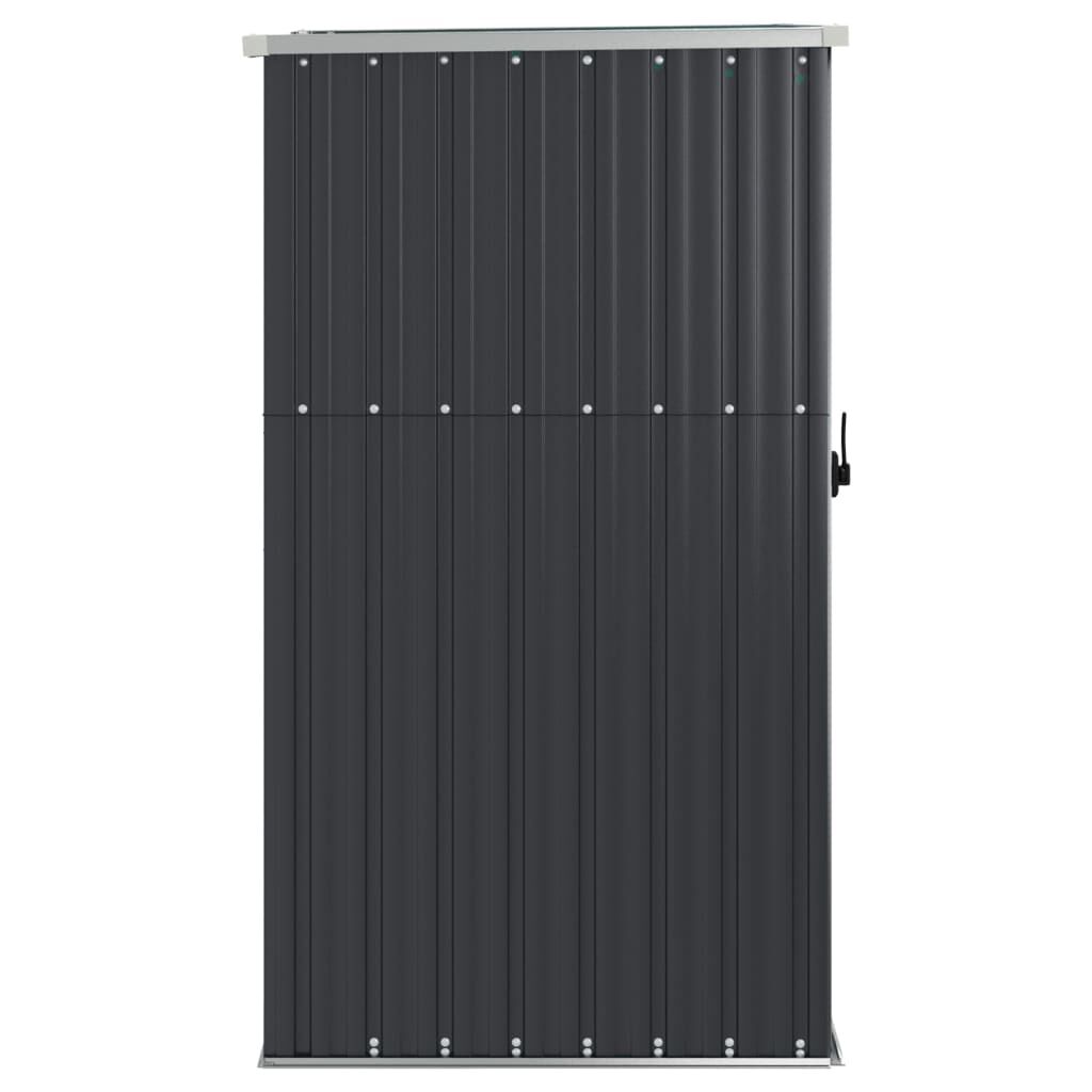 vidaXL Αποθήκη Εργαλείων Κήπου Ανθρακί 88x89x161 εκ. Γαλβαν. Ατσάλι