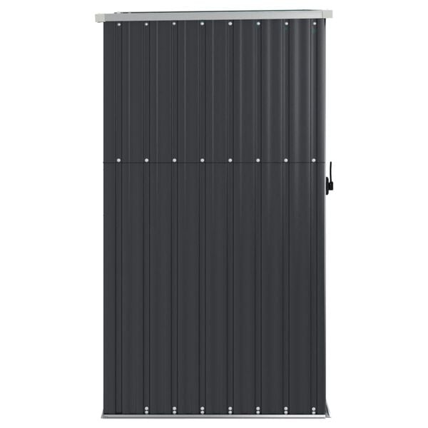 vidaXL Αποθήκη Εργαλείων Κήπου Ανθρακί 88x89x161 εκ. Γαλβαν. Ατσάλι
