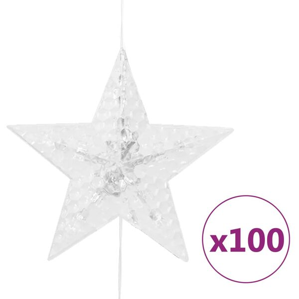 vidaXL Κουρτίνα LED Φωτάκια 500 LED Μπλε με 8 Λειτουργίες