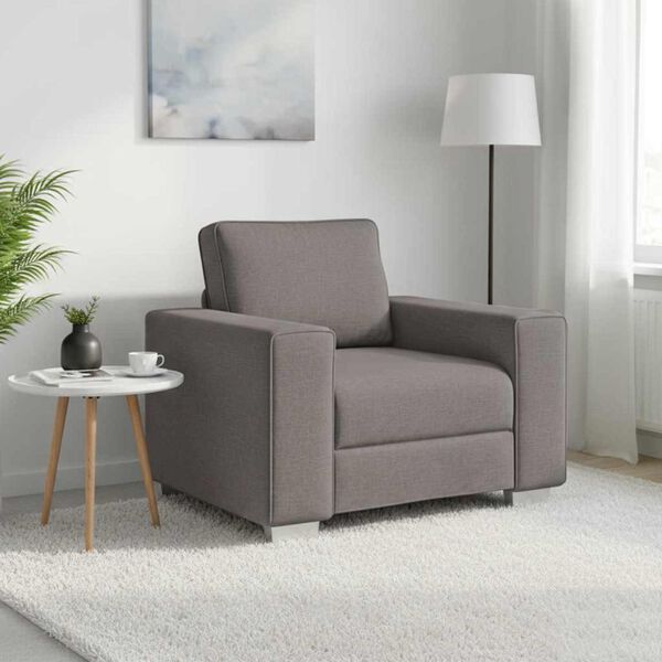 vidaXL Καναπές Taupe 100 x 77 x 82 εκ ύφασμα