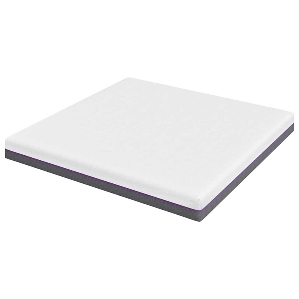 vidaXL Στρώμα Λευκό, Γκρι 200 x 200 cm Pěna