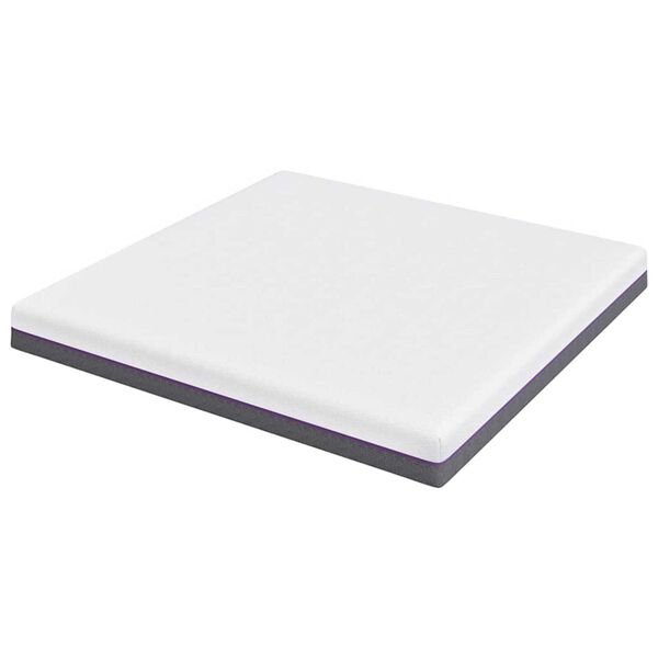 vidaXL Στρώμα Λευκό, Γκρι 200 x 200 cm Pěna