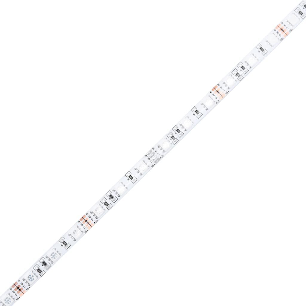 vidaXL Έπιπλο Τηλεόρασης με LED Καπνιστή Δρυς 120 x 30 x 50 εκ.