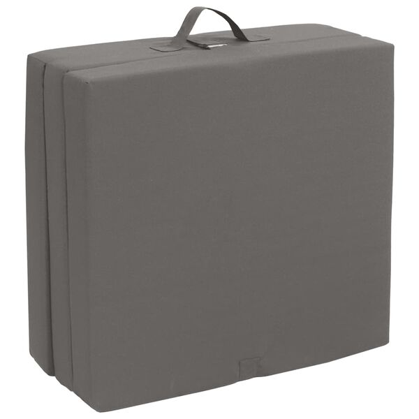 282826 vidaXL Trifold Foam Mattress 190 x 70 x 9 cm Grey