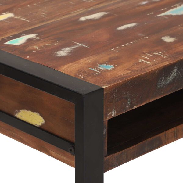 vidaXL Γραφείο Πολύχρωμο 100 x 50 x 75 cm Μασίφ ανακυκλωμένο ξύλο