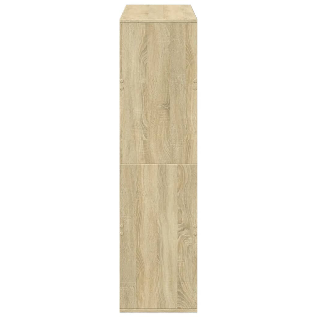 vidaXL Βιβλιοθήκη Sonoma Δρυς 100x33x125,5 εκ. από Επεξεργασμένο Ξύλο