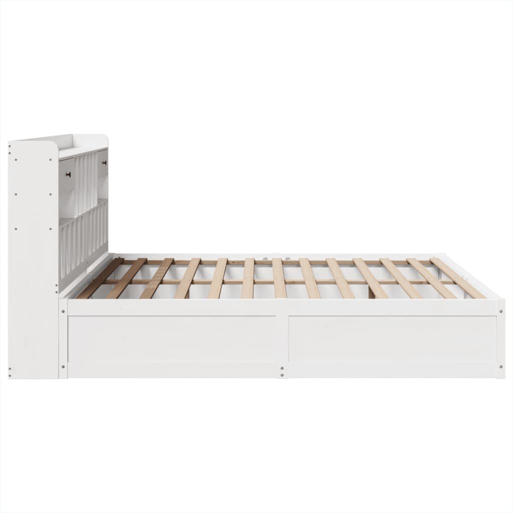 vidaXL Σκελετός Κρεβ. Χωρίς Στρώμα Λευκό 180x200 εκ Μασίφ Πεύκο