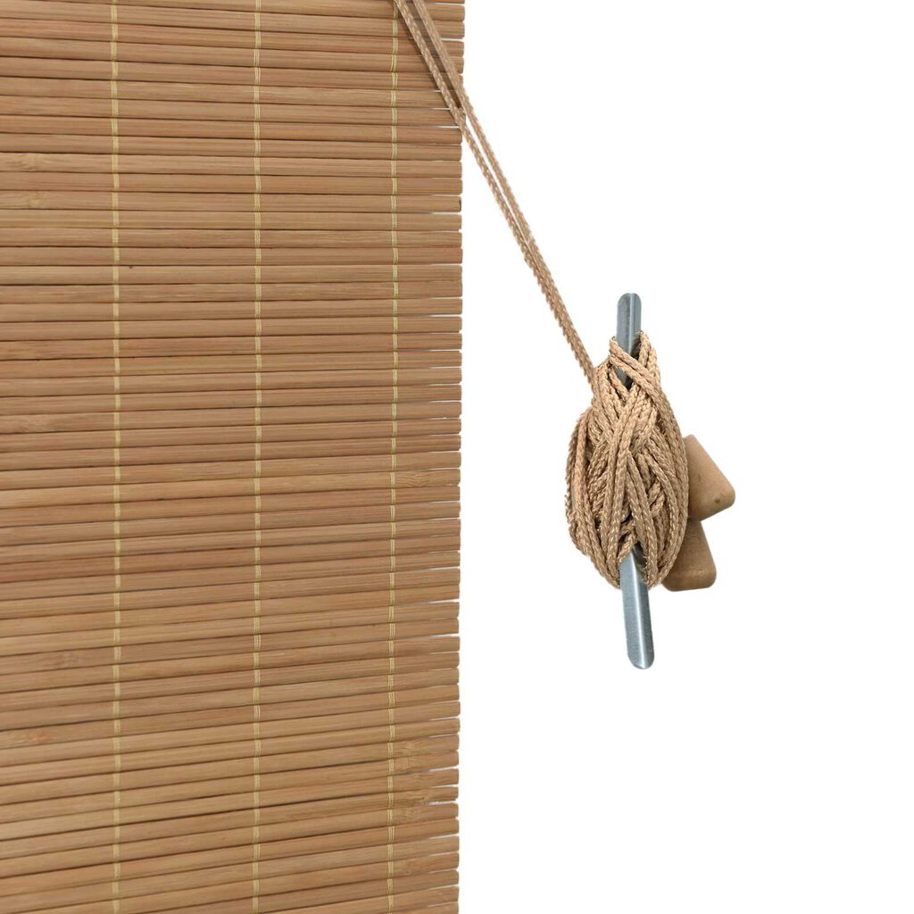vidaXL Ρολά και Σκίες Παραθύρων Ανοιχτό καφέ 80 x 160 cm Μπαμπού