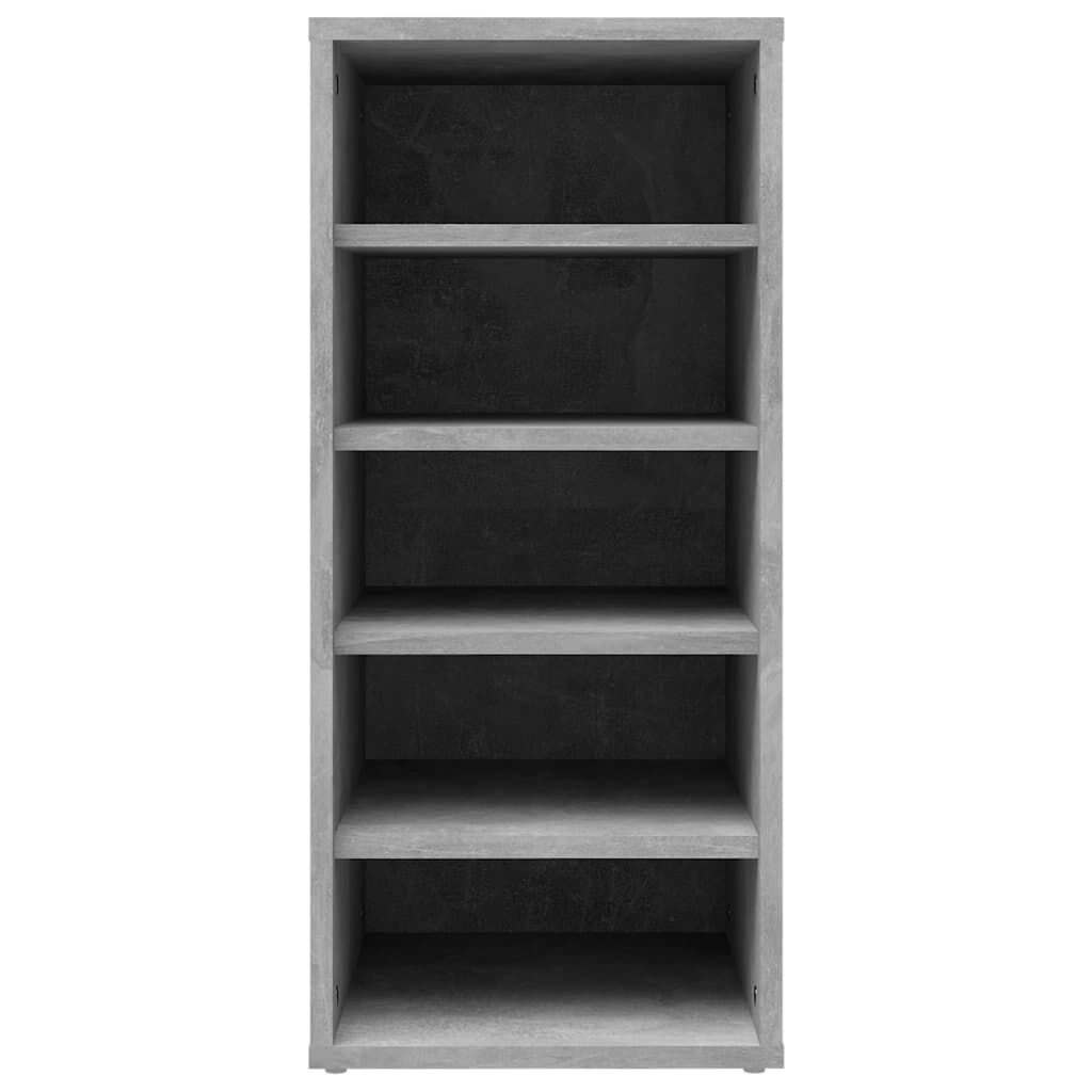 vidaXL Παπουτσοθήκη Γκρι Σκυροδέματος 31,5x35x70 εκ. από Επεξ. Ξύλο