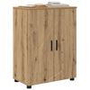 vidaXL Ντουλάπι Μπάνιου με ράφι με πόρτα artisan δρυς 60 x 35 x 80 εκ