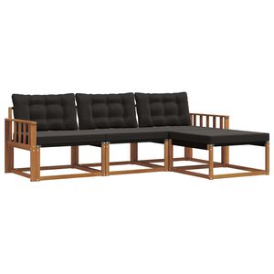 vidaXL &Sigma;&epsilon;&iota;&rho;ά &Kappa;&alpha;&nu;&alpha;&pi;έ &Epsilon;&xi;&omega;&tau;&epsilon;&rho;&iota;&kappa;&omicron;ύ &mu;&epsilon; &mu;&alpha;&xi;&iota;&lambda;ά&rho;&iota; 4 pcs &Phi;&upsilon;&sigma;&iota;&kappa;ό &kappa;&alpha;&iota; &Mu;&alpha;ύ&rho;&omicron;