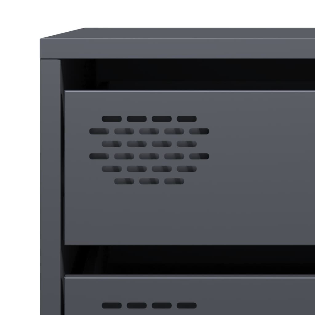 vidaXL Ντουλάπι Ανθρακί 68x39x58,5 εκ. από Χάλυβα Ψυχρής Έλασης