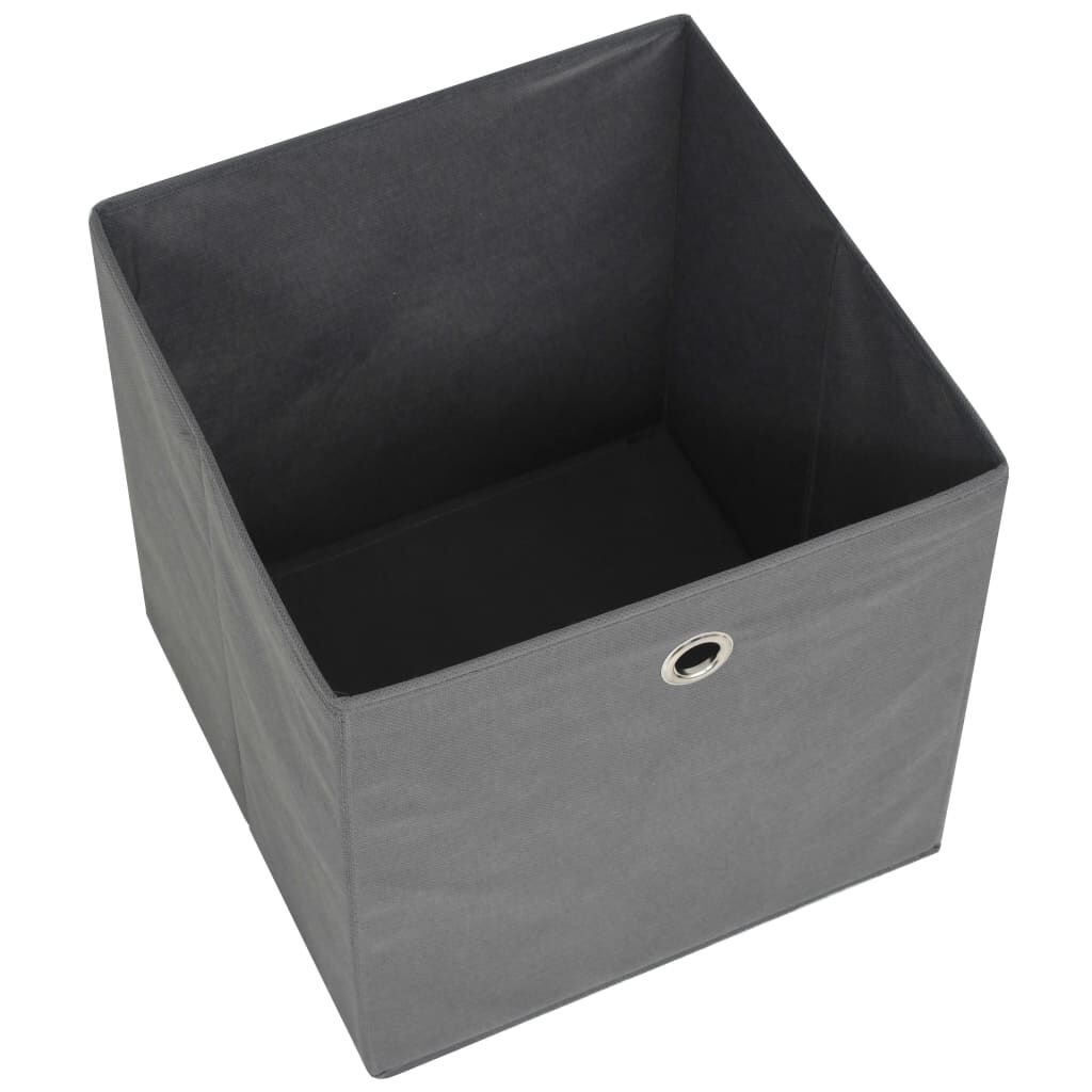 vidaXL Κουτιά Αποθήκευσης 4 τεμ. Γκρι 32x32x32 εκ. Ύφασμα Non-woven