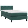 vidaXL Box Spring &kappa;&rho;&epsilon;&beta;ά&tau;&iota; &mu;&epsilon; &sigma;&tau;&rho;ώ&mu;&alpha; &sigma;&kappa;&omicron;ύ&rho;&omicron; &pi;&rho;ά&sigma;&iota;&nu;&omicron; 90x220 cm Velvet