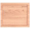 vidaXL Επιφ Τραπεζιού Αν Καφέ 60x50x(2-4)εκ. Επεξ. Μασίφ Ξύλο Δρυός