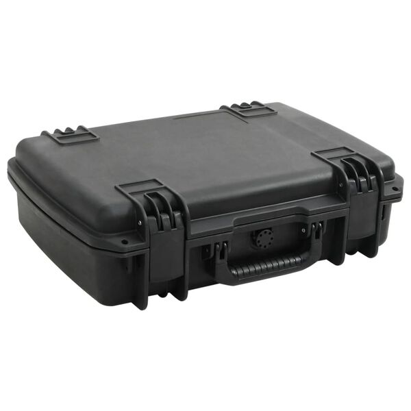 vidaXL Θήκη Πτήσης Φορητή Μαύρη 50,5x37x14,5 εκ. από Πολυπροπυλένιο