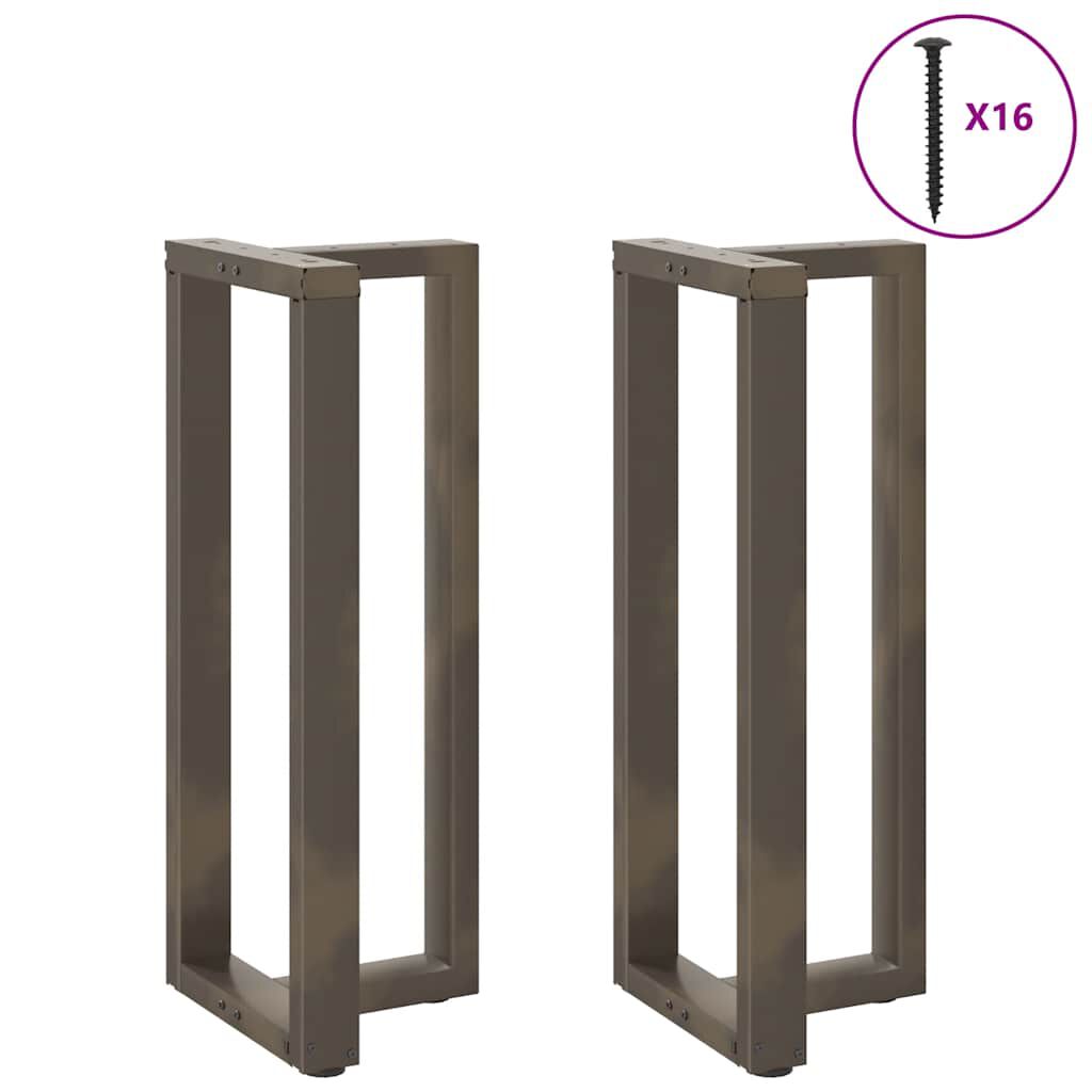 vidaXL Πόδια τραπεζιού μπαρ σχήμα T 2 τεμ. 40x35x(100-101) εκ. Ατσάλι