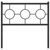 vidaXL Κεφαλάρι Μαύρο 90 εκ. Μεταλλικό