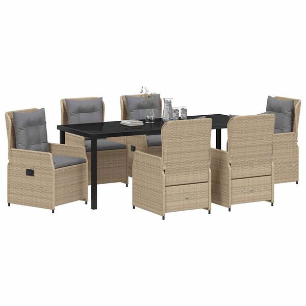 vidaXL &Sigma;έ&tau; &phi;&alpha;&gamma;&eta;&tau;&omicron;ύ &gamma;&iota;&alpha; &kappa;ή&pi;&omicron; 7 pcs &Mu;&pi;έ&zeta; &kappa;&alpha;&iota; &Alpha;&nu;&omicron;&iota;&chi;&tau;ό &Gamma;&kappa;&rho;&iota;