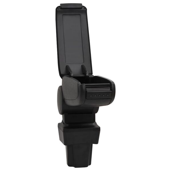 vidaXL Τεμπέλης Αυτοκινήτου Μαύρος 11,5 x 32 x (30-50) εκ. από ABS