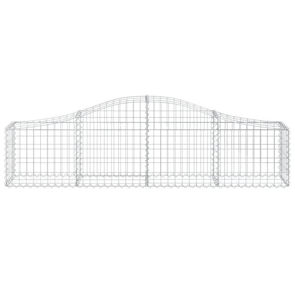 vidaXL Συρματοκιβώτιο Τοξωτό 200x30x40/60εκ. από Γαλβανισμένο Σίδερο