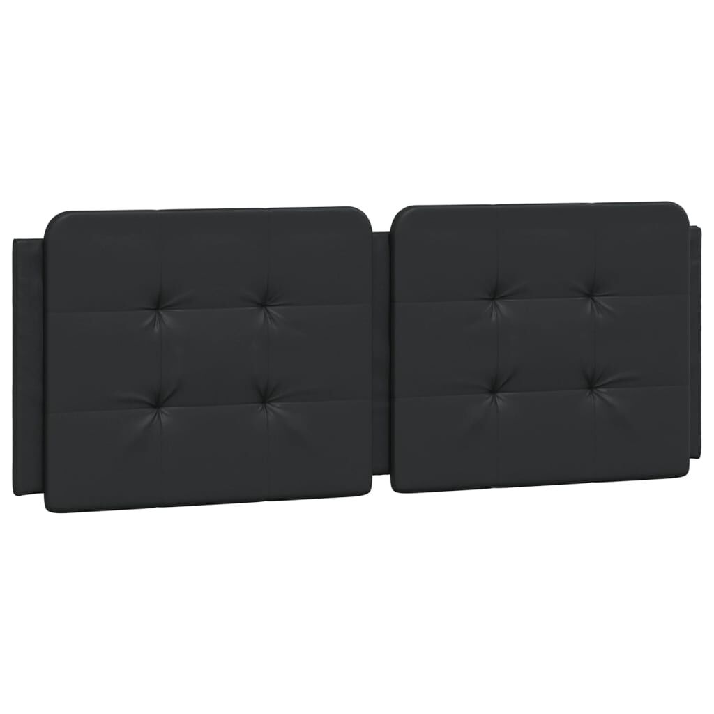 vidaXL Κρεβάτι με Στρώμα Μαύρο 120 x 200 εκ. Συνθετικό Δέρμα