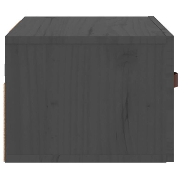 vidaXL Κομοδίνο Επιτοίχιο Γκρι 40 x 29,5 x 22 εκ.