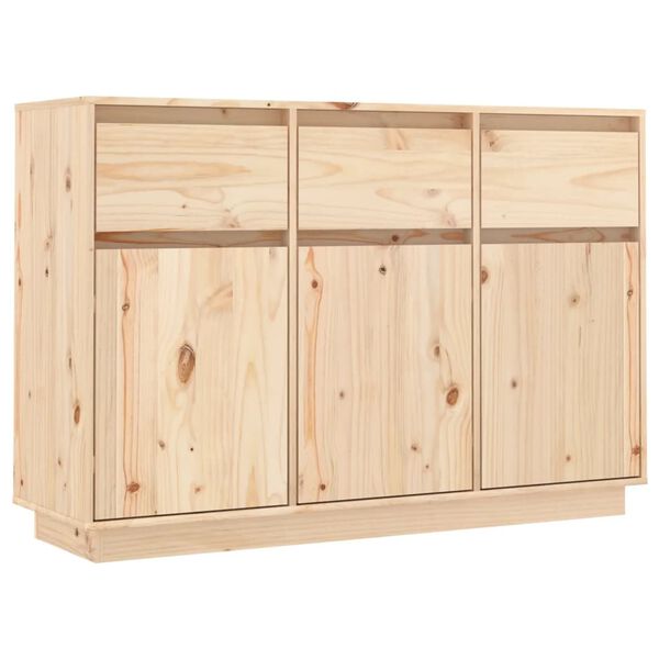 vidaXL Μπουφές 110 x 34 x 75 εκ. από Μασίφ Ξύλο Πεύκου
