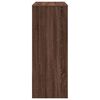 vidaXL Τραπέζι Μπαρ με Ράγες Καφέ Δρυς 90x40x103,5 εκ. Επεξεργ. Ξύλο