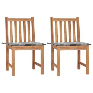 vidaXL &Kappa;&alpha;&rho;έ&kappa;&lambda;&epsilon;&sigmaf; &Kappa;ή&pi;&omicron;&upsilon; 2 &Tau;&epsilon;&mu;&alpha;&chi;ί&omega;&nu; &alpha;&pi;ό &Mu;&alpha;&sigma;ί&phi; &Xi;ύ&lambda;&omicron; Teak &mu;&epsilon; &Mu;&alpha;&xi;&iota;&lambda;ά&rho;&iota;&alpha;