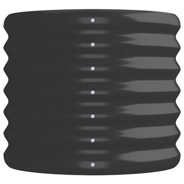 vidaXL Ζαρντινιέρα Ανθρακί 152x40x36 εκ Ατσάλι με Ηλεκτρ. Βαφή Πούδρας