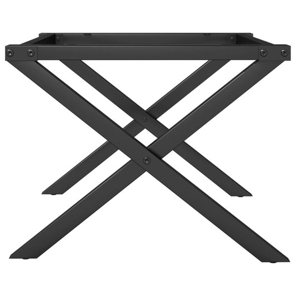 vidaXL Πόδια Τραπεζιού Σαλονιού σε Σχήμα «X» 50x40x38 εκ. Ατσάλι