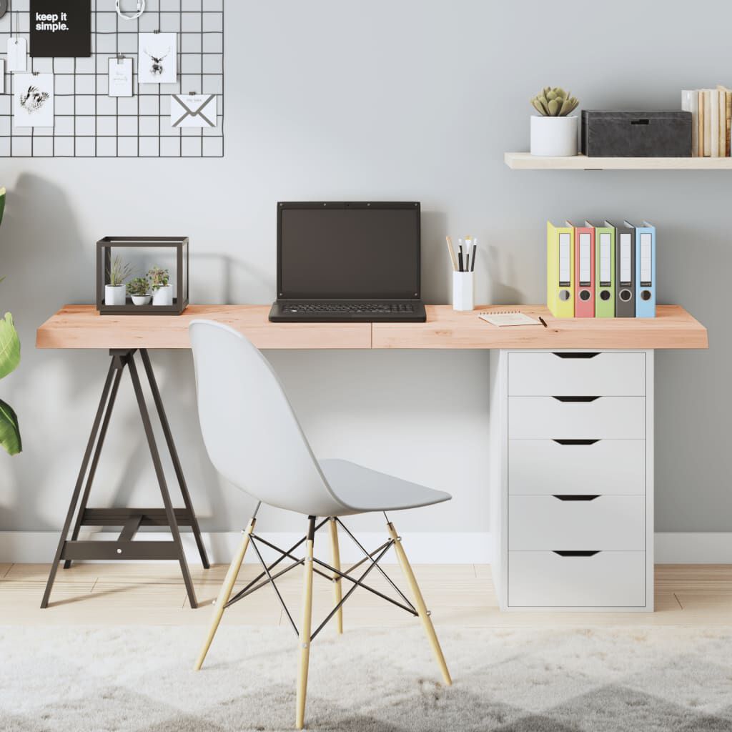 vidaXL Επιφάνεια Τραπεζιού 160x60x(2-6)εκ Ακατέργαστο Μασίφ Ξύλο Δρυός