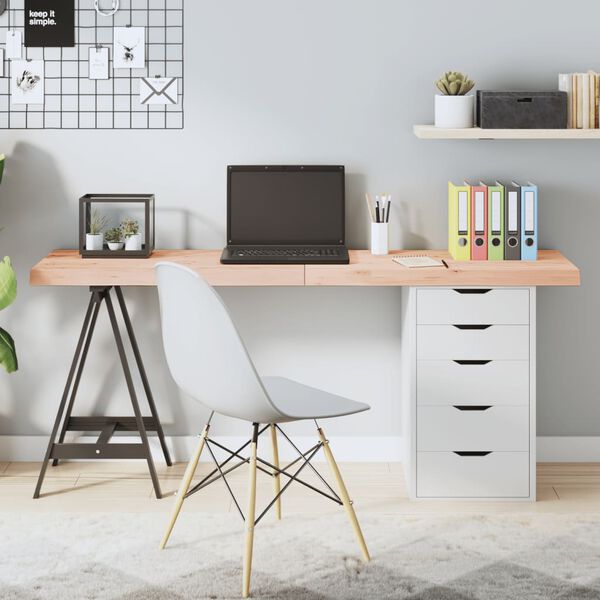 vidaXL Επιφάνεια Τραπεζιού 160x60x(2-6)εκ Ακατέργαστο Μασίφ Ξύλο Δρυός