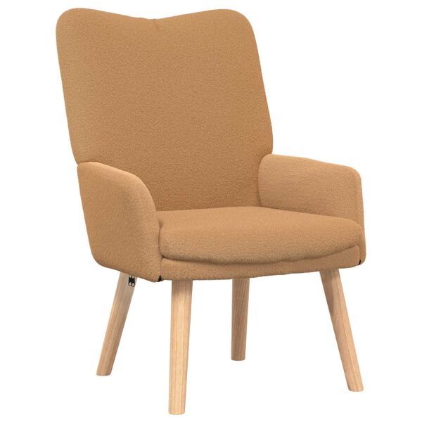 vidaXL Χαλαρωτική Πολυθρόνα Μπεζ 63 x 67 x 94 εκ. ύφασμα
