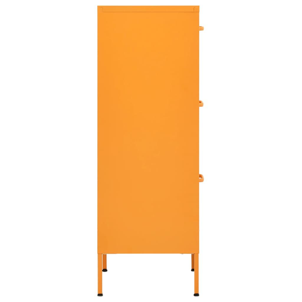 vidaXL Ντουλάπι Αποθήκευσης Μουσταρδί 42,5 x 35 x 101,5 εκ. από Ατσάλι