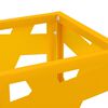 vidaXL Σχέδιο & βάση αποθήκευσης Μουσταρδί 15.5 x 15.5 x 49 εκ Ατσάλι