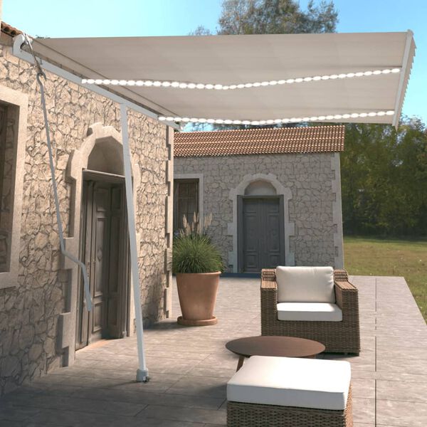 vidaXL &Tau;έ&nu;&tau;&alpha; &Alpha;&upsilon;&tau;ό&mu;&alpha;&tau;&eta; &mu;&epsilon; LED &kappa;&alpha;&iota; &Alpha;&iota;&sigma;&theta;&eta;&tau;ή&rho;&alpha; &Alpha;&nu;έ&mu;&omicron;&upsilon; &Kappa;&rho;&epsilon;&mu; 350 x 250 &epsilon;&kappa;.