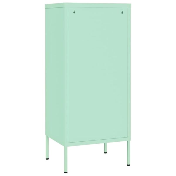 vidaXL Ντουλάπι Αποθήκευσης Xρώμα Mέντας 42,5x35x101,5 εκ. από Ατσάλι