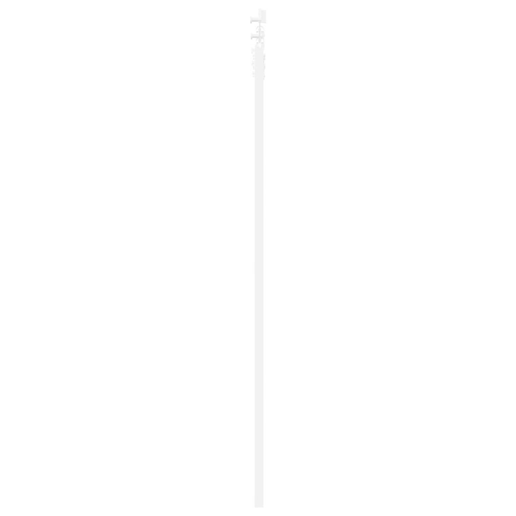 vidaXL Συρόμενη Πόρτα Λευκό 61 x 198.5 εκ. Ξύλο και μέταλλο