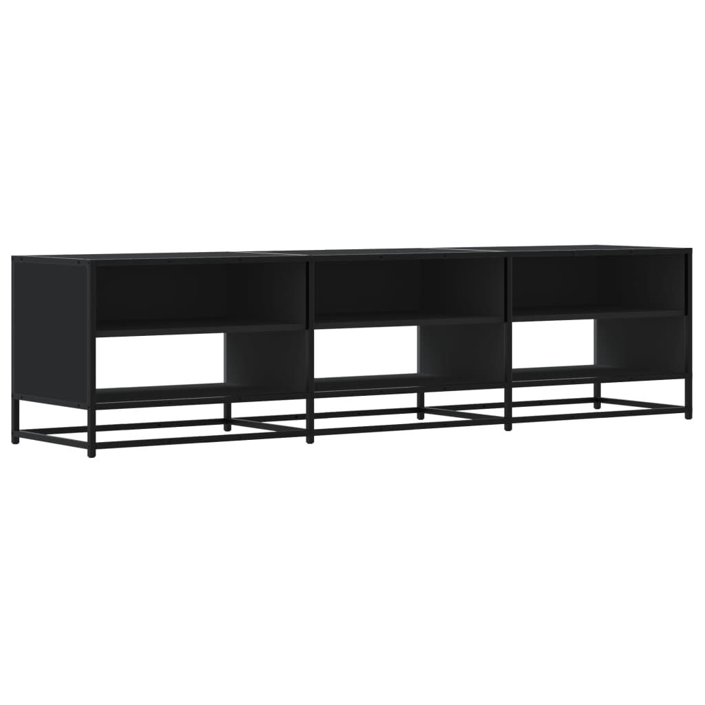 vidaXL Έπιπλο Τηλεόρασης Μαύρο 180x40x46 εκ. από Επεξεργασμένο Ξύλο
