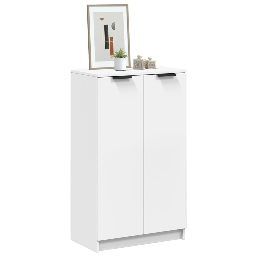 vidaXL Παπουτσοθήκη Λευκή 59x35x100 εκ. από Επεξεργασμένο Ξύλο